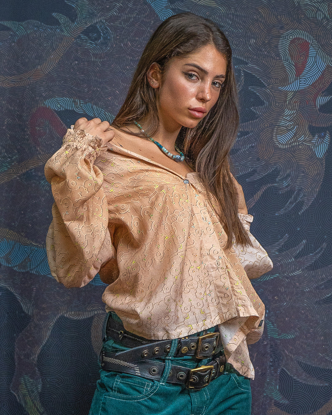 Shirt Woman Longsleeve Frufru / Bio Farms Bamboo - REBIRTH OF IKARO Whitesands